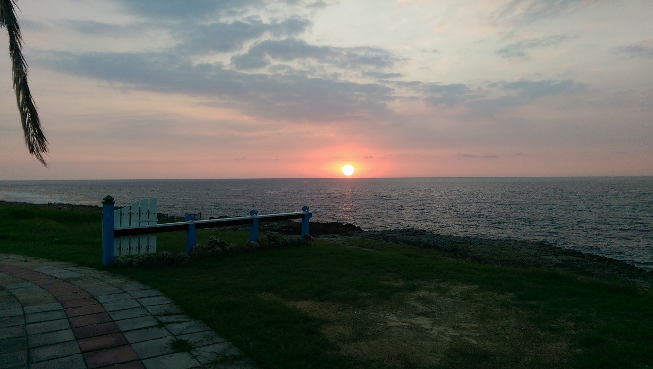 海岸夕陽
